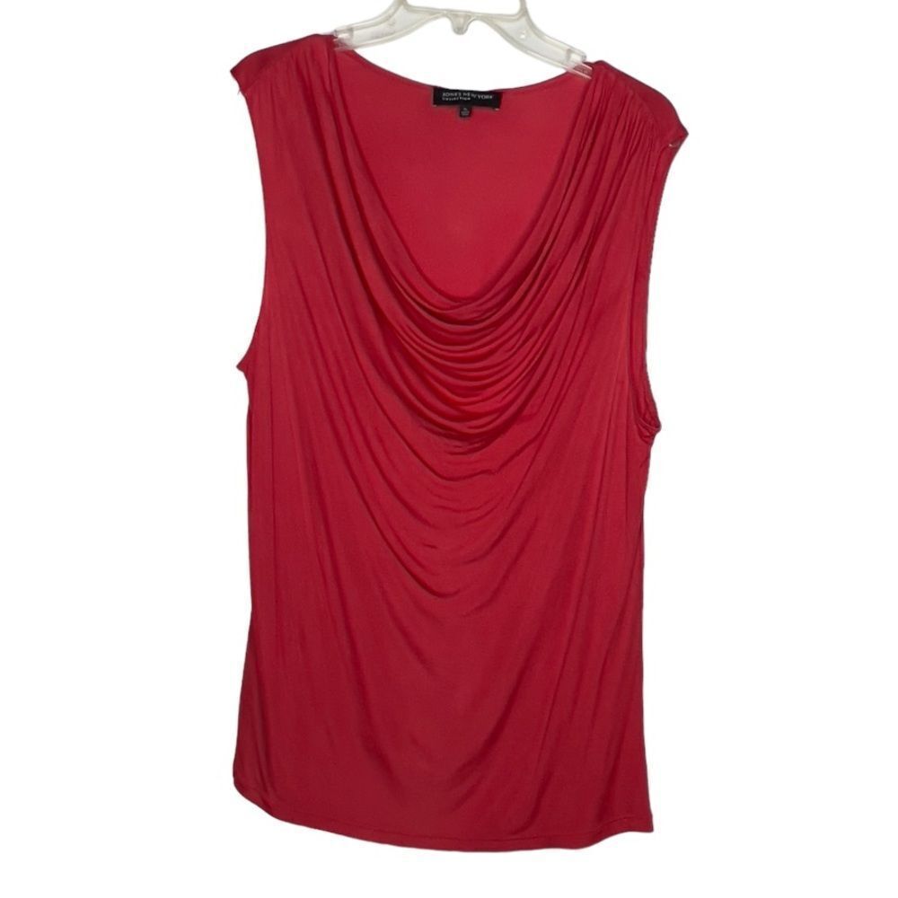 Jones New York Collection Draped Neck Top